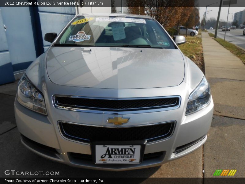 Silver Ice Metallic / Titanium 2012 Chevrolet Malibu LS