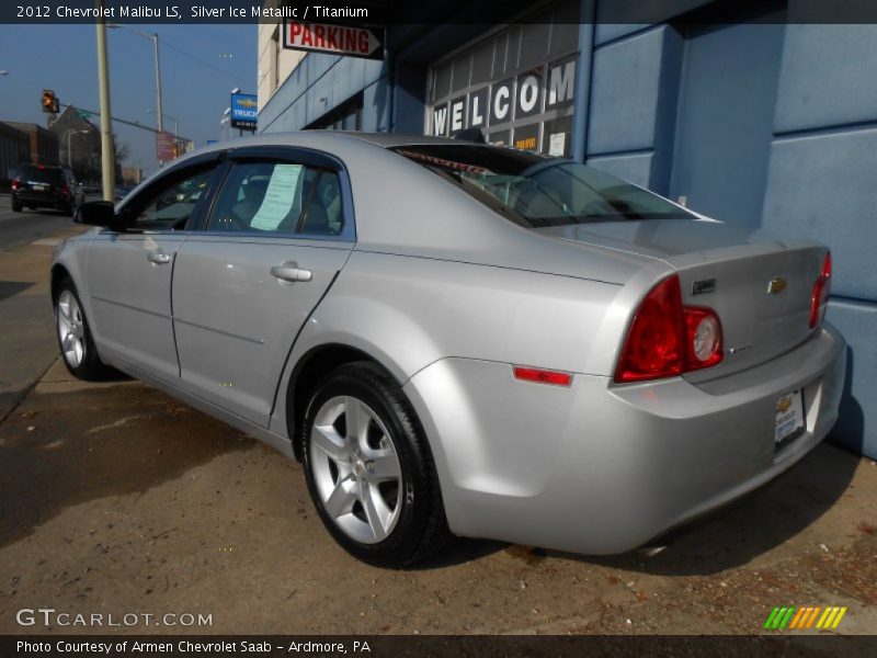 Silver Ice Metallic / Titanium 2012 Chevrolet Malibu LS
