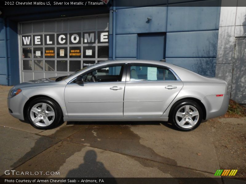 Silver Ice Metallic / Titanium 2012 Chevrolet Malibu LS