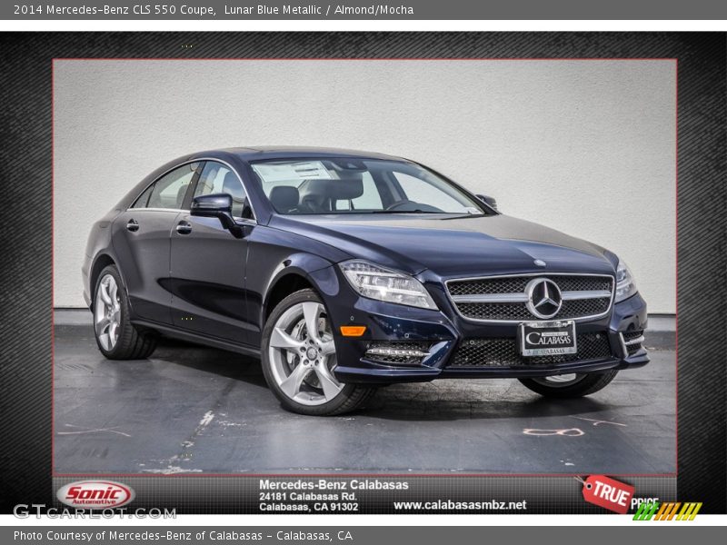 Lunar Blue Metallic / Almond/Mocha 2014 Mercedes-Benz CLS 550 Coupe