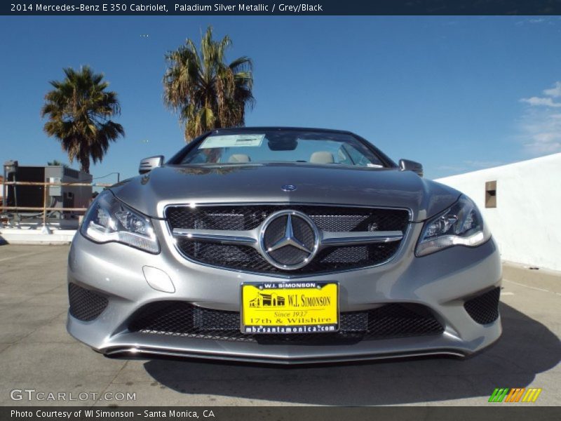 Paladium Silver Metallic / Grey/Black 2014 Mercedes-Benz E 350 Cabriolet