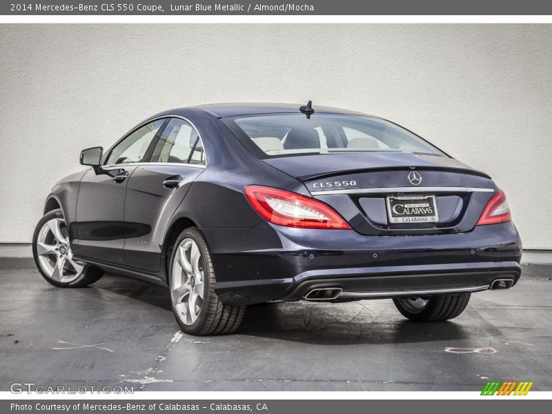 Lunar Blue Metallic / Almond/Mocha 2014 Mercedes-Benz CLS 550 Coupe