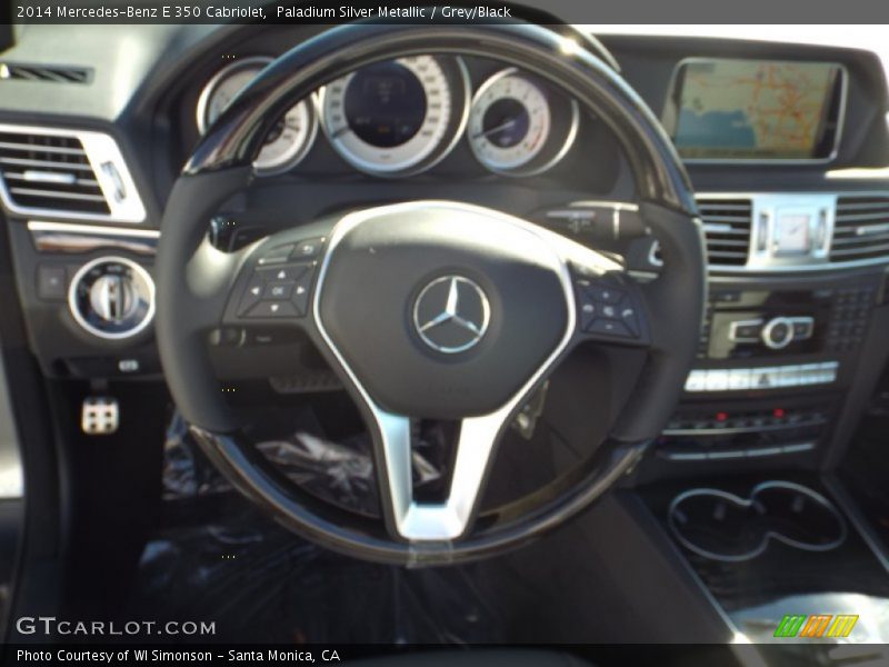 Paladium Silver Metallic / Grey/Black 2014 Mercedes-Benz E 350 Cabriolet