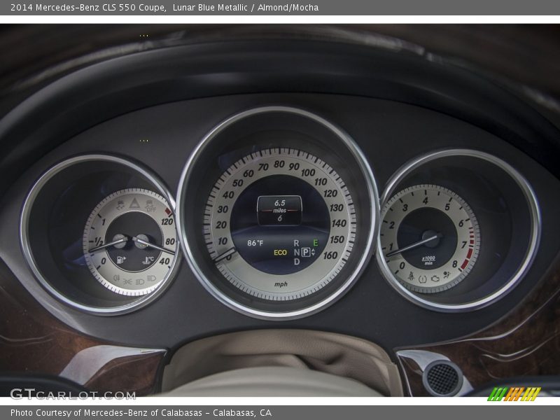 Lunar Blue Metallic / Almond/Mocha 2014 Mercedes-Benz CLS 550 Coupe