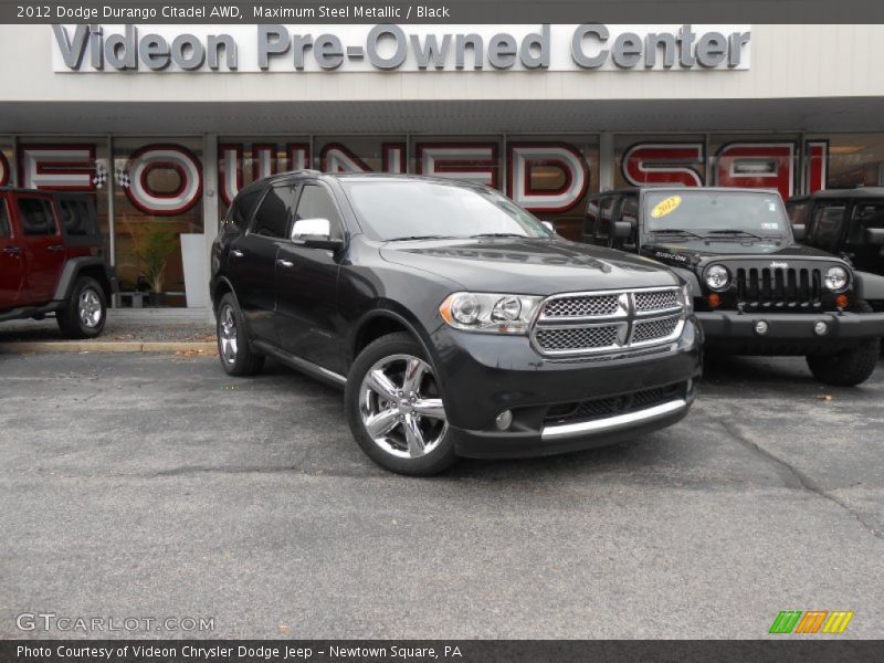 Maximum Steel Metallic / Black 2012 Dodge Durango Citadel AWD