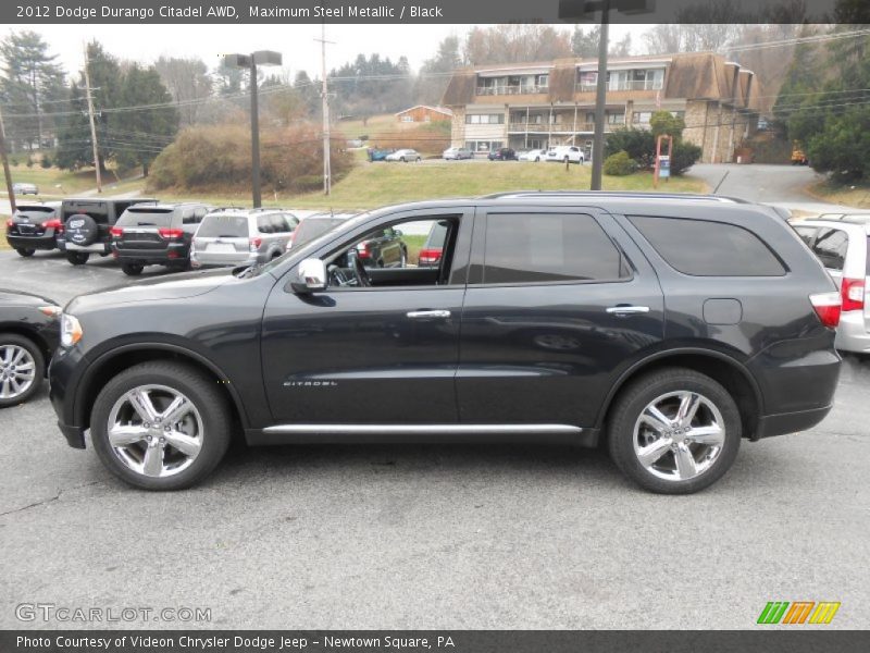 Maximum Steel Metallic / Black 2012 Dodge Durango Citadel AWD