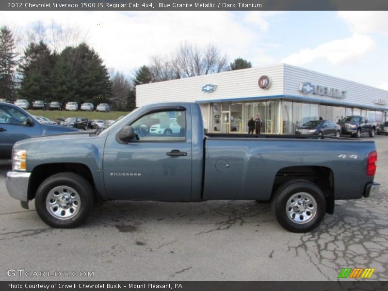 Blue Granite Metallic / Dark Titanium 2012 Chevrolet Silverado 1500 LS Regular Cab 4x4