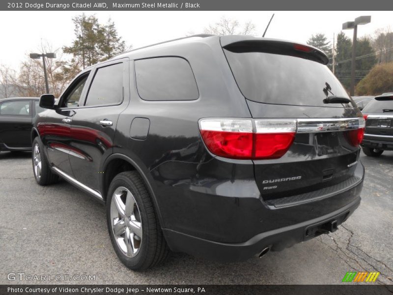Maximum Steel Metallic / Black 2012 Dodge Durango Citadel AWD