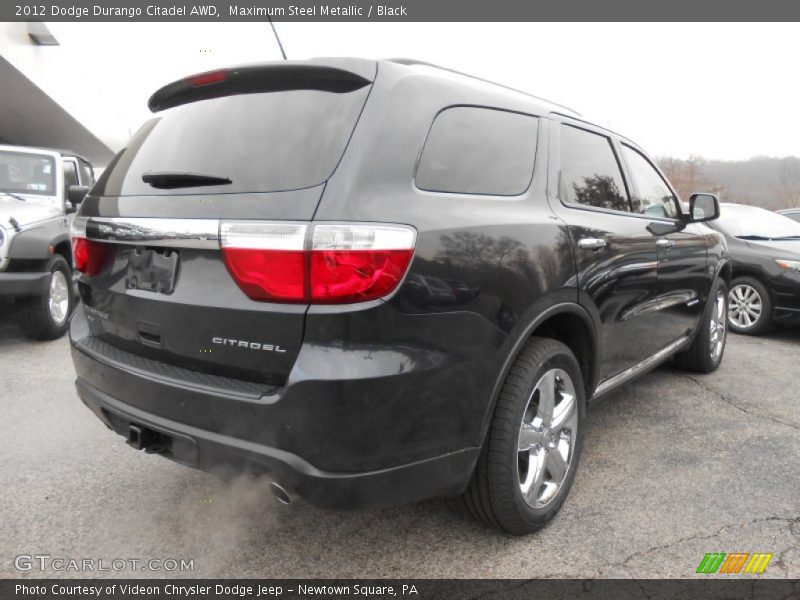 Maximum Steel Metallic / Black 2012 Dodge Durango Citadel AWD