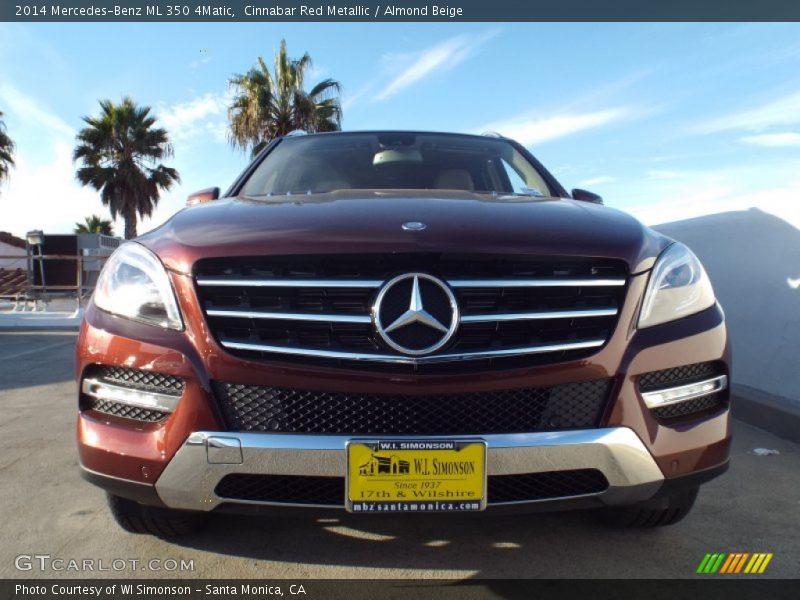 Cinnabar Red Metallic / Almond Beige 2014 Mercedes-Benz ML 350 4Matic