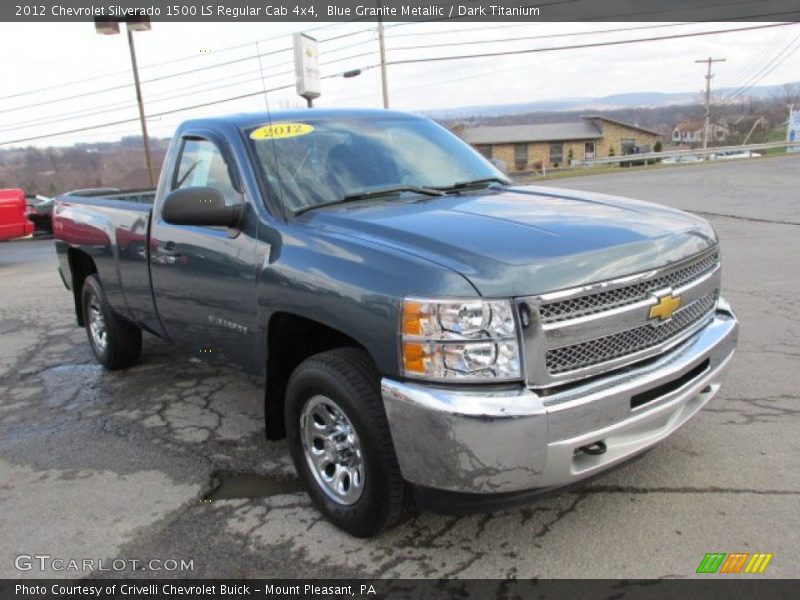 Blue Granite Metallic / Dark Titanium 2012 Chevrolet Silverado 1500 LS Regular Cab 4x4