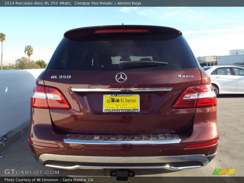 Cinnabar Red Metallic / Almond Beige 2014 Mercedes-Benz ML 350 4Matic
