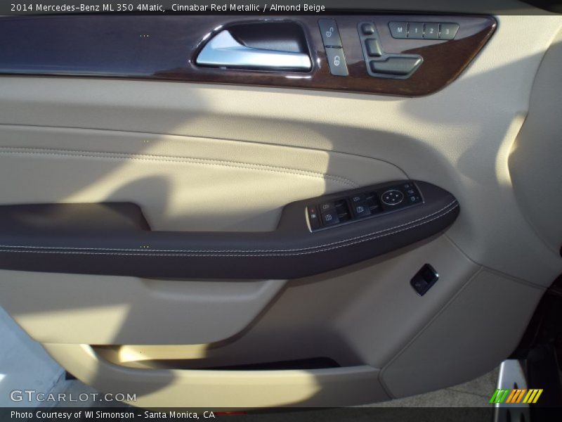 Cinnabar Red Metallic / Almond Beige 2014 Mercedes-Benz ML 350 4Matic