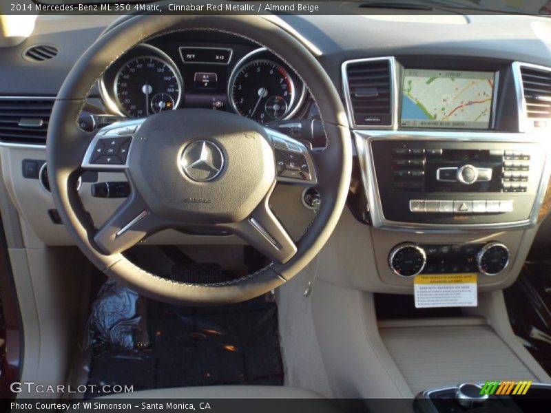Cinnabar Red Metallic / Almond Beige 2014 Mercedes-Benz ML 350 4Matic