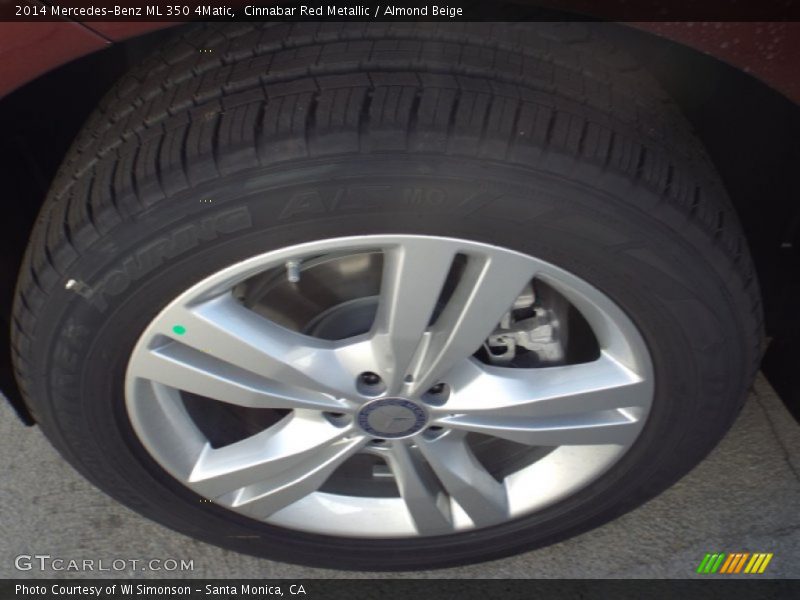 Cinnabar Red Metallic / Almond Beige 2014 Mercedes-Benz ML 350 4Matic