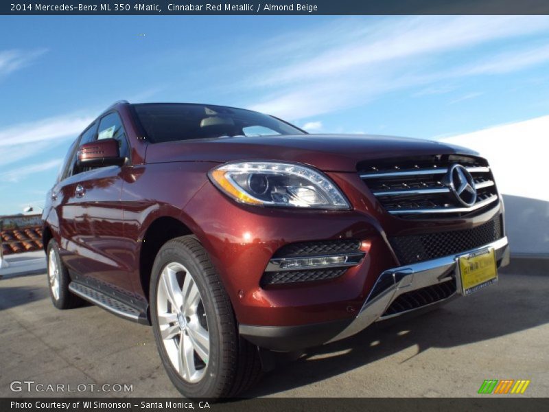 Cinnabar Red Metallic / Almond Beige 2014 Mercedes-Benz ML 350 4Matic