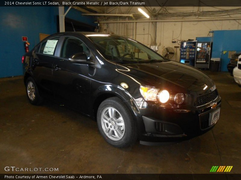 Black Granite Metallic / Jet Black/Dark Titanium 2014 Chevrolet Sonic LT Sedan