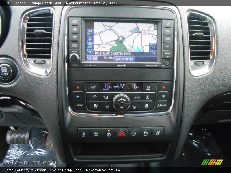 Maximum Steel Metallic / Black 2012 Dodge Durango Citadel AWD