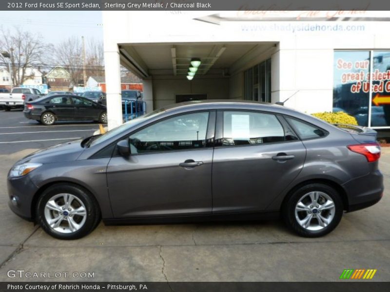 Sterling Grey Metallic / Charcoal Black 2012 Ford Focus SE Sport Sedan