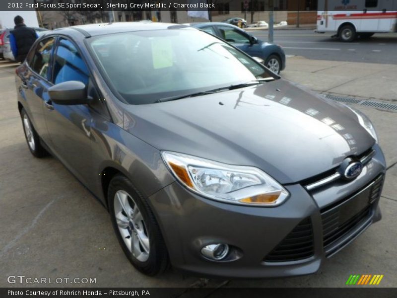 Sterling Grey Metallic / Charcoal Black 2012 Ford Focus SE Sport Sedan