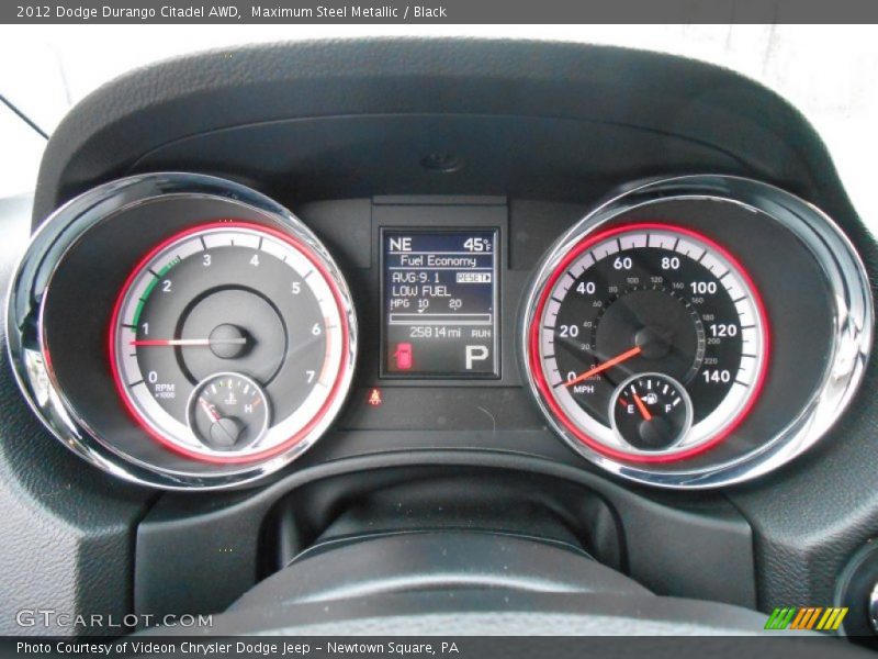 Maximum Steel Metallic / Black 2012 Dodge Durango Citadel AWD