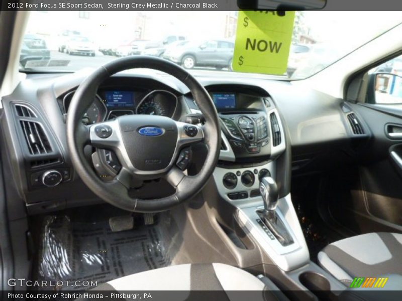 Sterling Grey Metallic / Charcoal Black 2012 Ford Focus SE Sport Sedan