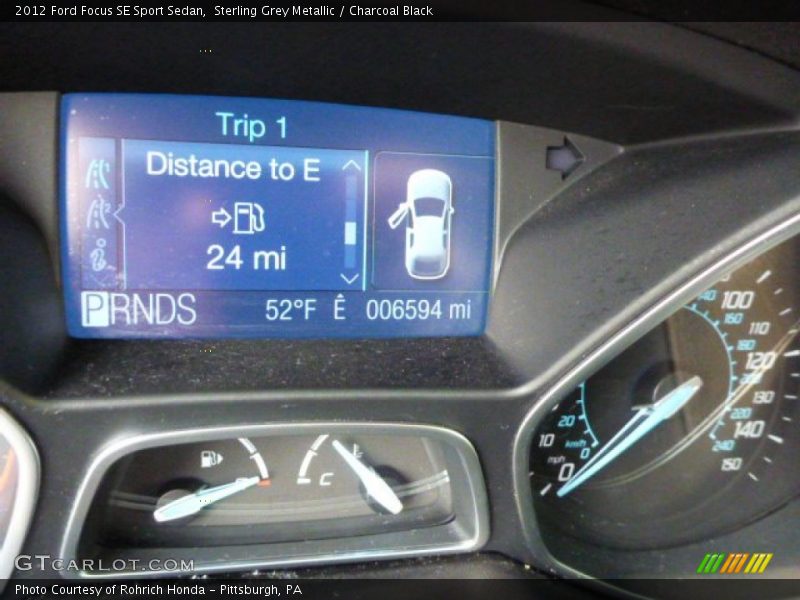 Sterling Grey Metallic / Charcoal Black 2012 Ford Focus SE Sport Sedan