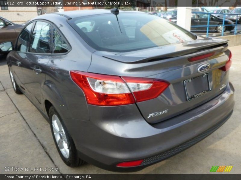 Sterling Grey Metallic / Charcoal Black 2012 Ford Focus SE Sport Sedan