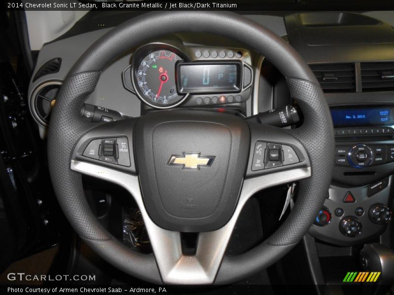 Black Granite Metallic / Jet Black/Dark Titanium 2014 Chevrolet Sonic LT Sedan