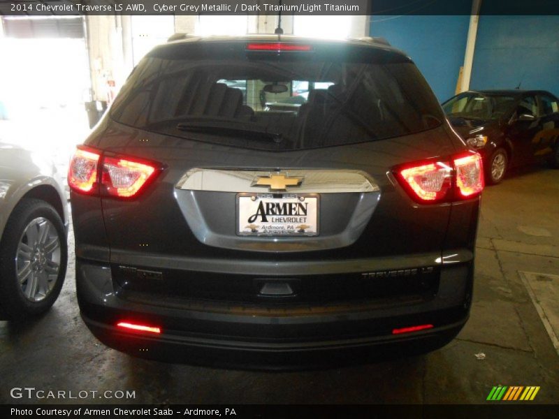 Cyber Grey Metallic / Dark Titanium/Light Titanium 2014 Chevrolet Traverse LS AWD