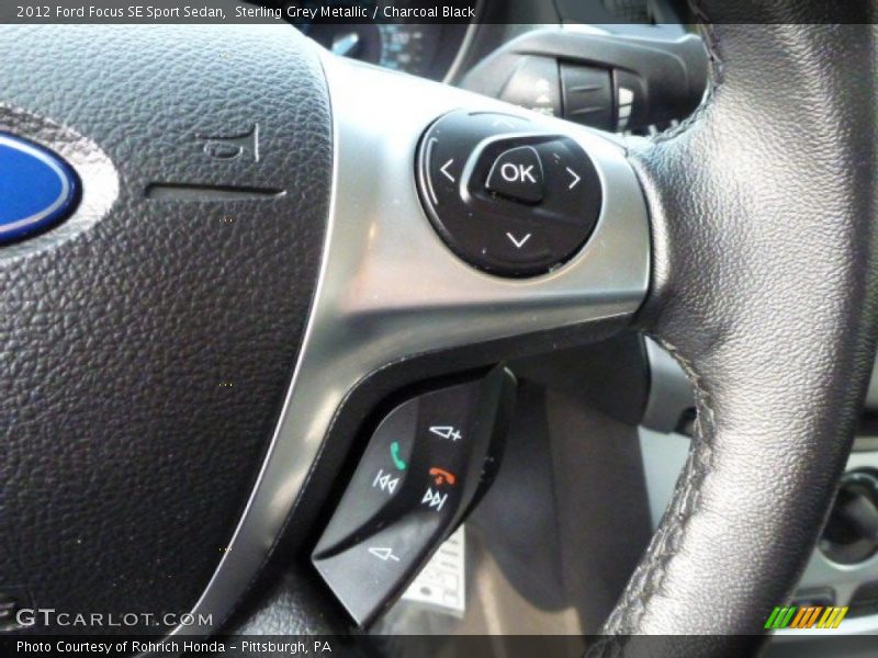 Sterling Grey Metallic / Charcoal Black 2012 Ford Focus SE Sport Sedan