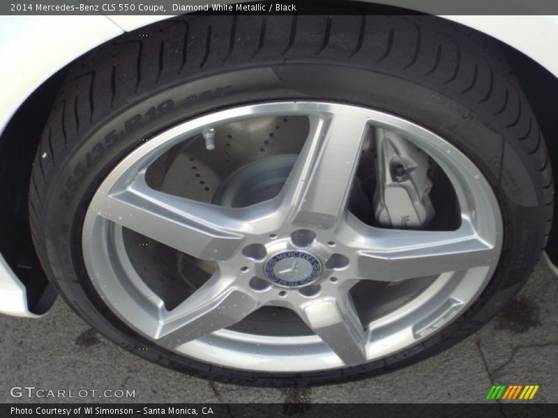 Diamond White Metallic / Black 2014 Mercedes-Benz CLS 550 Coupe