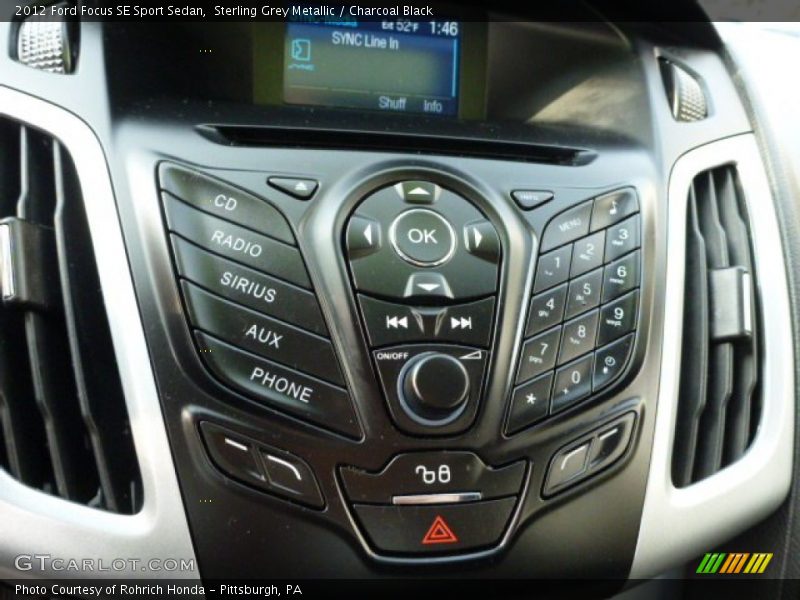 Sterling Grey Metallic / Charcoal Black 2012 Ford Focus SE Sport Sedan