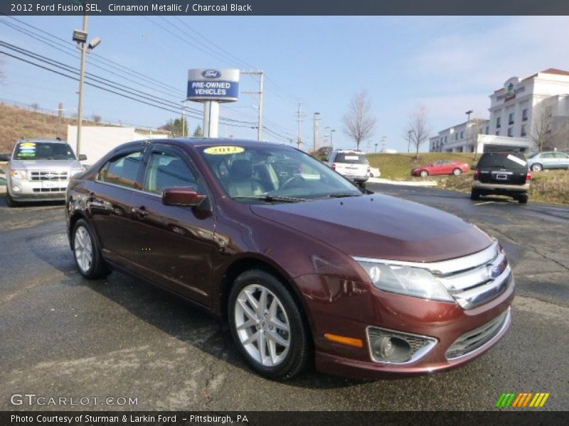Cinnamon Metallic / Charcoal Black 2012 Ford Fusion SEL
