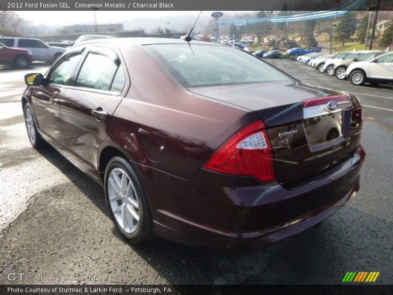 Cinnamon Metallic / Charcoal Black 2012 Ford Fusion SEL