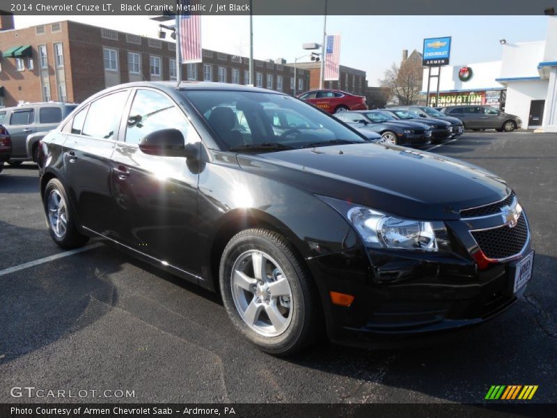 Black Granite Metallic / Jet Black 2014 Chevrolet Cruze LT