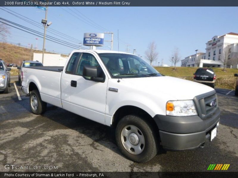 Oxford White / Medium Flint Grey 2008 Ford F150 XL Regular Cab 4x4
