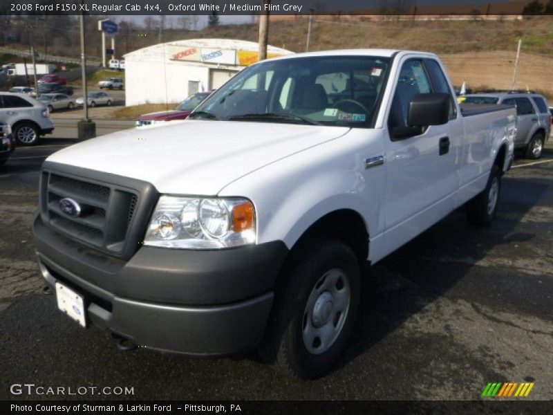 Oxford White / Medium Flint Grey 2008 Ford F150 XL Regular Cab 4x4