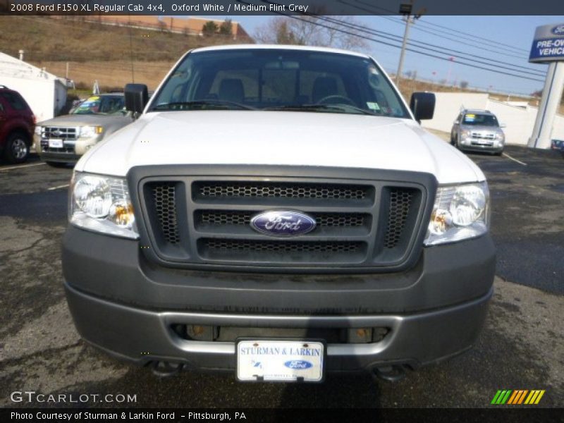 Oxford White / Medium Flint Grey 2008 Ford F150 XL Regular Cab 4x4