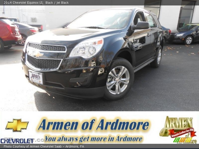 Black / Jet Black 2014 Chevrolet Equinox LS