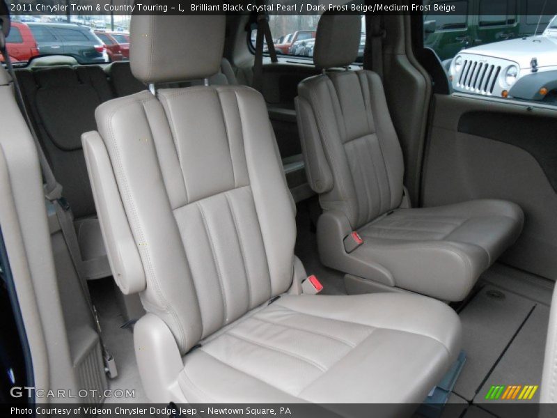 Brilliant Black Crystal Pearl / Dark Frost Beige/Medium Frost Beige 2011 Chrysler Town & Country Touring - L