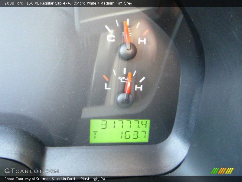 Oxford White / Medium Flint Grey 2008 Ford F150 XL Regular Cab 4x4