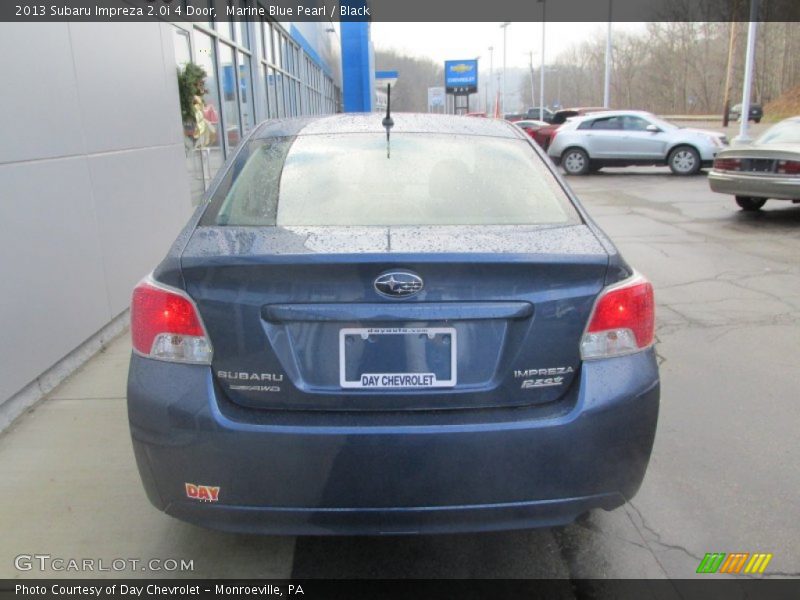 Marine Blue Pearl / Black 2013 Subaru Impreza 2.0i 4 Door
