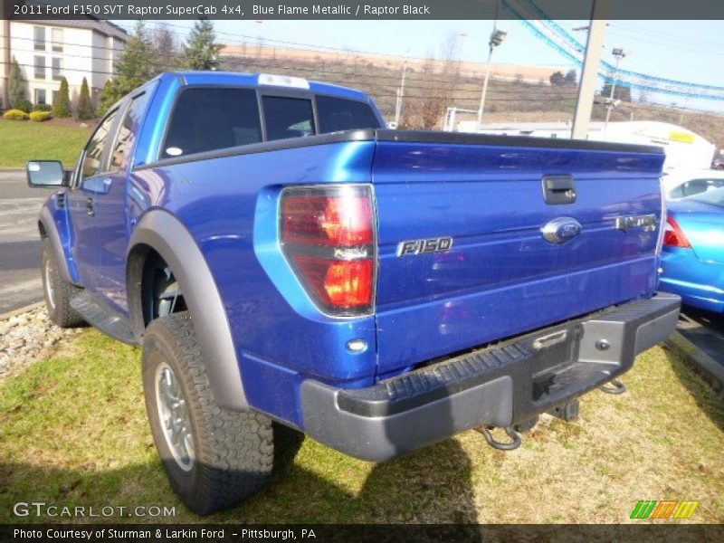 Blue Flame Metallic / Raptor Black 2011 Ford F150 SVT Raptor SuperCab 4x4