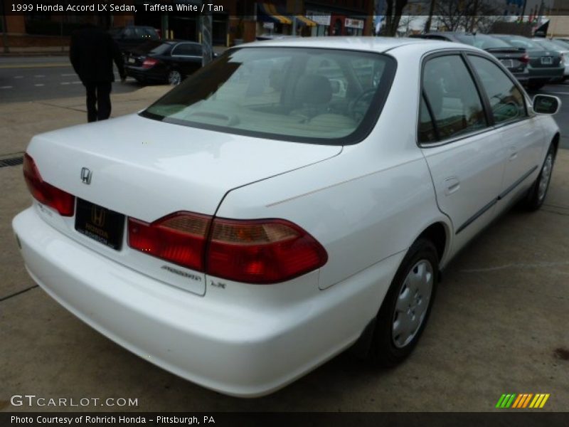 Taffeta White / Tan 1999 Honda Accord LX Sedan