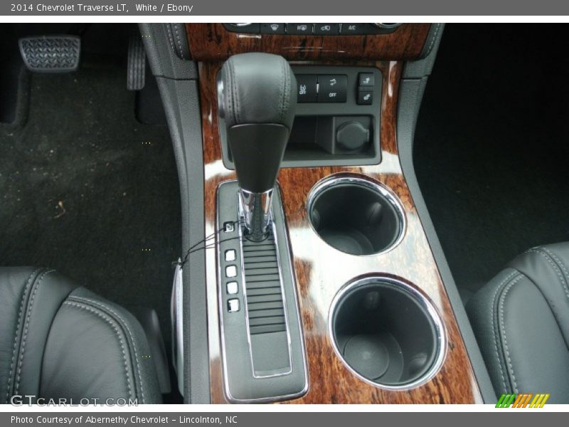 White / Ebony 2014 Chevrolet Traverse LT