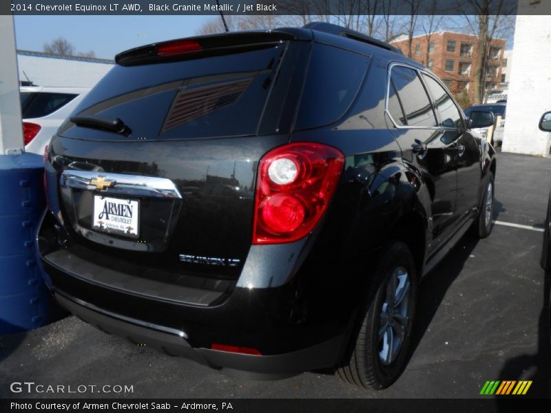 Black Granite Metallic / Jet Black 2014 Chevrolet Equinox LT AWD