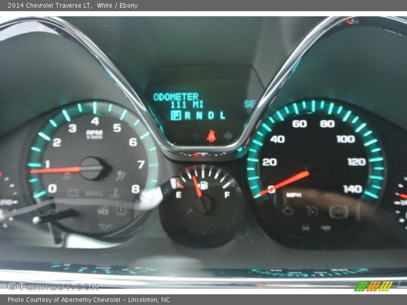 White / Ebony 2014 Chevrolet Traverse LT