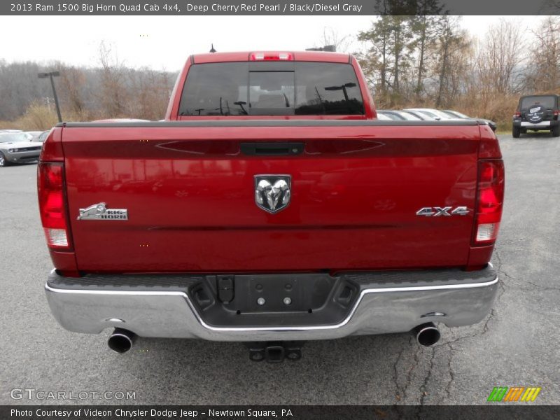 Deep Cherry Red Pearl / Black/Diesel Gray 2013 Ram 1500 Big Horn Quad Cab 4x4