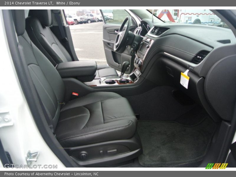 White / Ebony 2014 Chevrolet Traverse LT